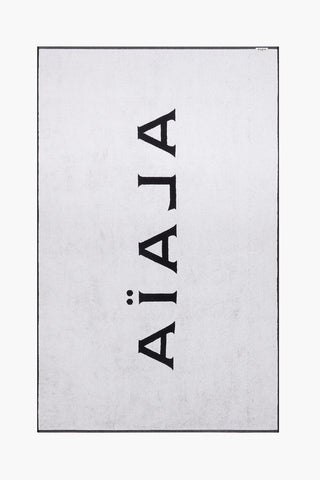 Terry Cotton Beach Towel with Contrasting Logo