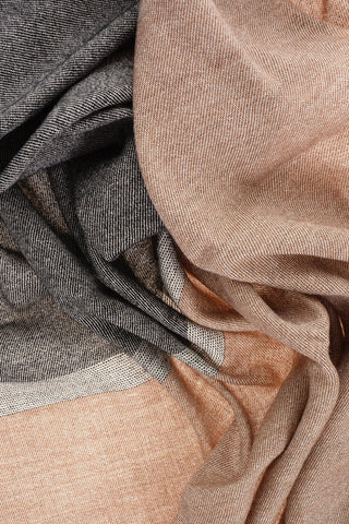 Linen and Virgin Wool AEROSO Scarf with Fringes
