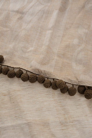 Wool Blend FUMANA Scarf With Embroidery