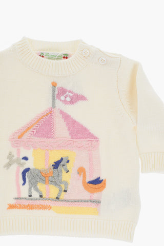 Embroidered ALMIRE Crew-neck Sweater