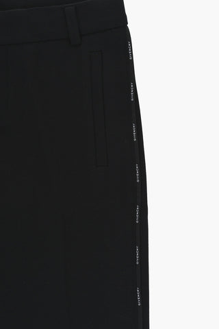 Cotton Blend Pants with Logoed Side Band