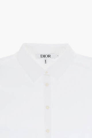 Short Sleeved Poplin Cotton Shirt