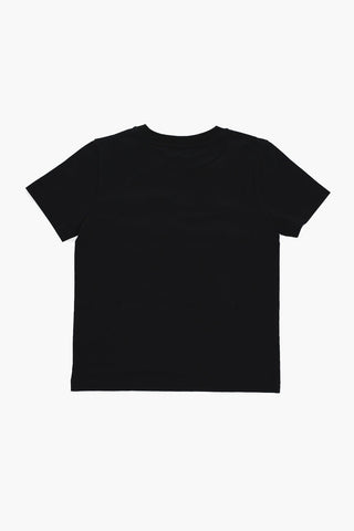 Solid Color Crew-neck T-Shirt with Frontal Print