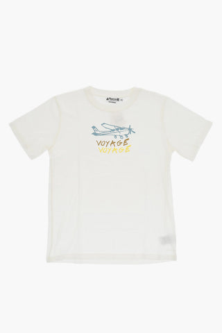 Solid Color THIBALD Crew-neck T-Shirt with Frontal Print