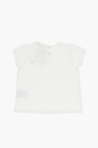 Solid Color CIRA Crew-neck T-Shirt with Embroidery