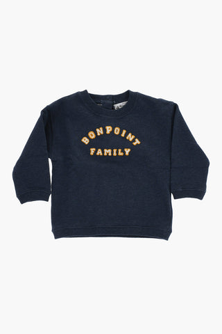 Brushed Cotton SWEAT DADY Crew-neck sweatshirt with Embroidered Logo