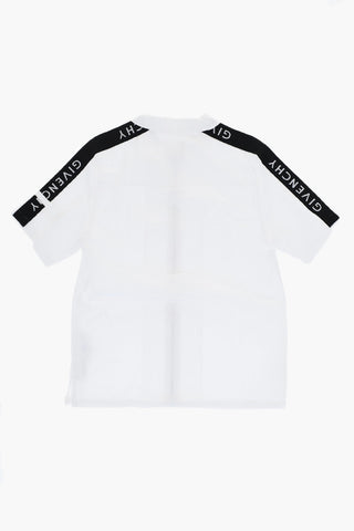 Camicia a Maniche Corte con Banda Laterale Logata e Chiusura Zip