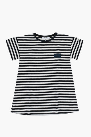 Lurex Striped Tee Dress