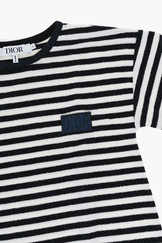 Lurex Striped Tee Dress