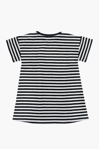 Lurex Striped Tee Dress