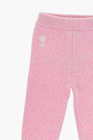 Knitted Pants with Elastic Waistband
