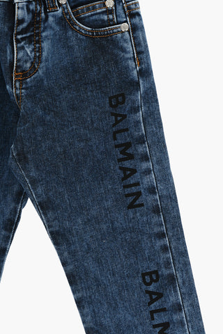 Slim Denims with Logo Print