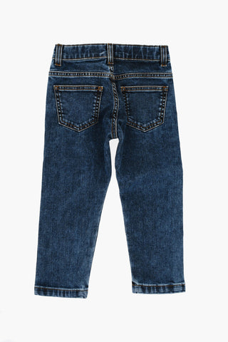 Slim Denims with Logo Print