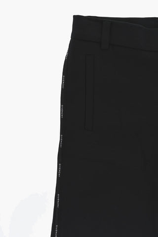 Cotton Blend Shorts with Logoed Side Band