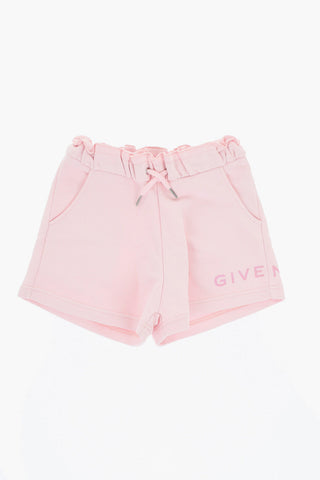 Solid Color Shorts with Scalloped Edge