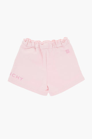Solid Color Shorts with Scalloped Edge