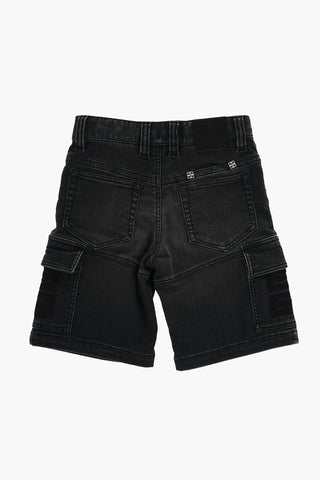 Shorts Cargo in Denim Stretch 
