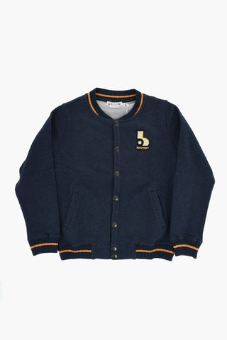 Lightweight Cotton CHRISTOPHER Varsity Bomber with Contrasting Logo Patch