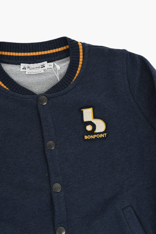 Lightweight Cotton CHRISTOPHER Varsity Bomber with Contrasting Logo Patch