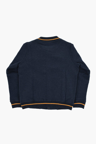 Lightweight Cotton CHRISTOPHER Varsity Bomber with Contrasting Logo Patch