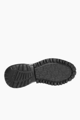 Brushed Leather Derby Shoes with Carrion Sole