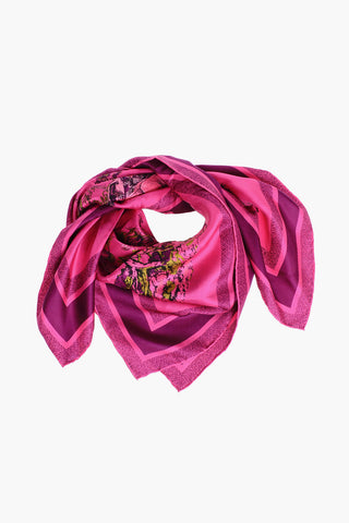 Foulard in Seta con Motivo Jungle