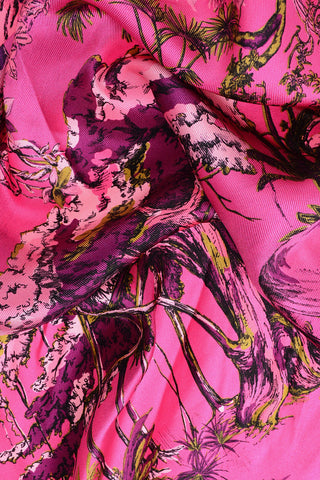 Foulard in Seta con Motivo Jungle