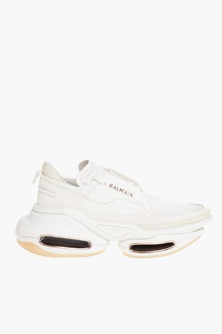 Suede Lace-up Sneakers with Logo
