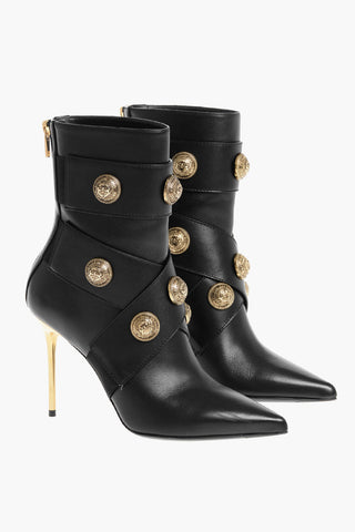 Tronchetti ALMA in Pelle con Bottoni Gioiello