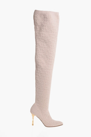 Stivali Over-the-knee con Motivo Monogram