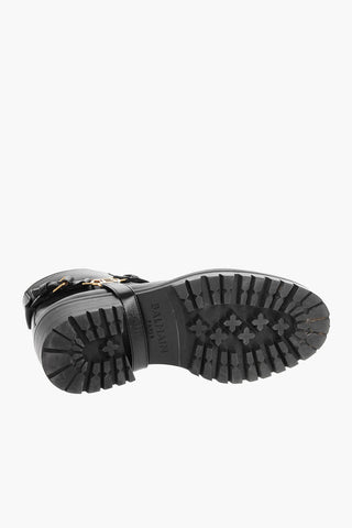 Leather Ranger Boots with Logo