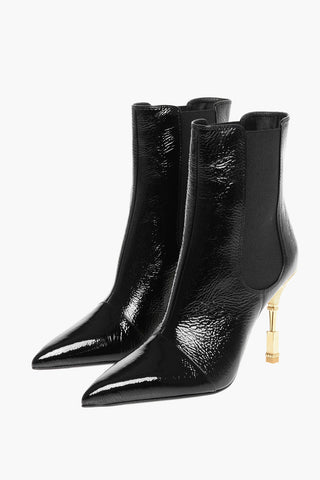 Craquelé Leather MONETA Ankle Boots
