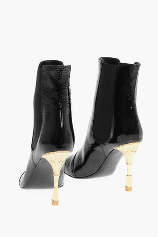 Craquelé Leather MONETA Ankle Boots