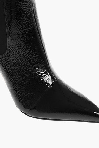 Craquelé Leather MONETA Ankle Boots