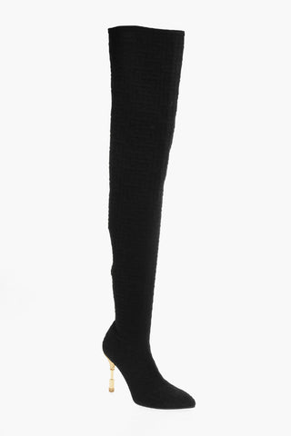 Stivali Over-the-knee con Motivo Monogram