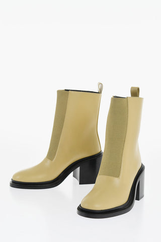 Leather ROYAL Booties with Elastic Insert 7cm