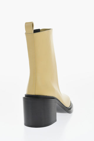 Leather ROYAL Booties with Elastic Insert 7cm