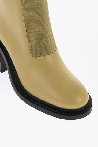 Leather ROYAL Booties with Elastic Insert 7cm