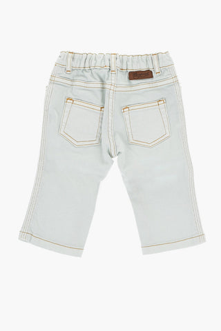 Stretch Denim COOKIE Jeans with Visible Stitching