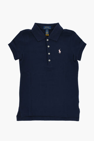 Polo a 4 Bottoni in Cotone Piquet