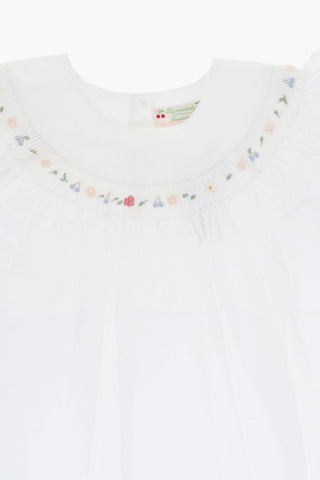 Cotton Blouse with Pleats