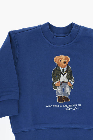 POLO BEAR Fleeced Cotton Crew-neck Sweatshirt