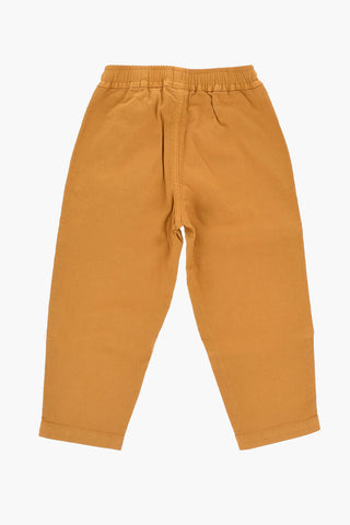 Textured Fabric Pants with Elastic Waistband