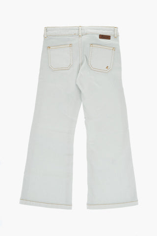 Stretch Denim BESTIE Flared Jeans with Visible Stitching