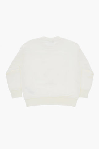 Brushed Cotton Sweatshirt with Embroidery