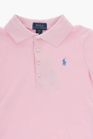 Solid Color Piquè Cotton Polo Dress