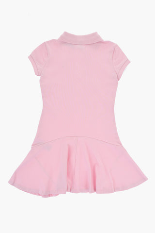 Solid Color Piquè Cotton Polo Dress
