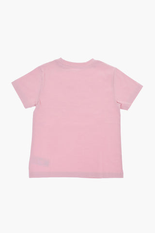 Cotton Crew-neck T-shirt with Embroidered Logo