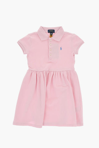 Piquè Cotton Flared Polo Dress