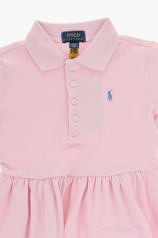 Piquè Cotton Flared Polo Dress